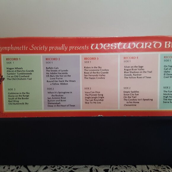 Longines Symphonette Society - Westward Brass - 5 Record Box Set - Circa 1968 - Picture 4 of 4